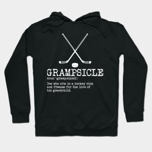 Hockey Grandpa  Grampsicle Definiion Funny Hoodie